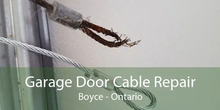 Garage Door Cable Repair Boyce - Ontario