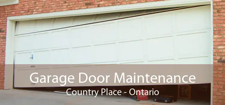 Garage Door Maintenance Country Place - Ontario