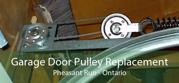 Garage Door Pulley Replacement Pheasant Run - Ontario