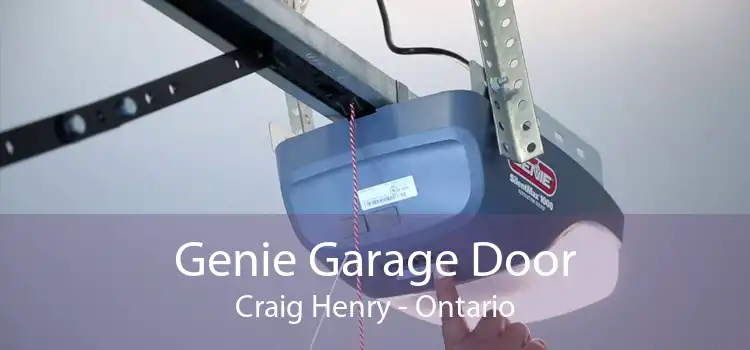 Genie Garage Door Craig Henry - Ontario