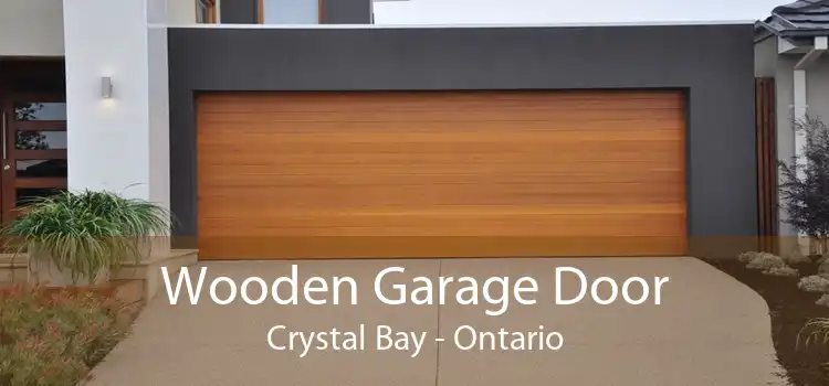 Wooden Garage Door Crystal Bay - Ontario