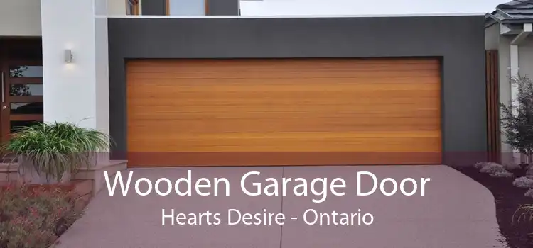 Wooden Garage Door Hearts Desire - Ontario