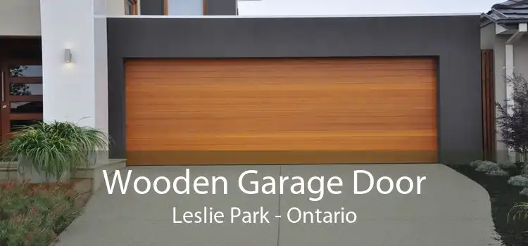 Wooden Garage Door Leslie Park - Ontario