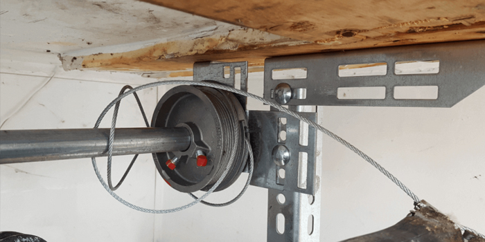 Borden Farm fix garage door cable
